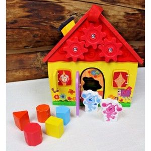 Melissa and Doug Take Along House Blues Clues Toddler Toys Blocks Learning Wood